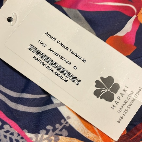 Hapari NWT Amalfi print V Neck Tankini Top Size Medium 8-10 - Picture 6 of 8